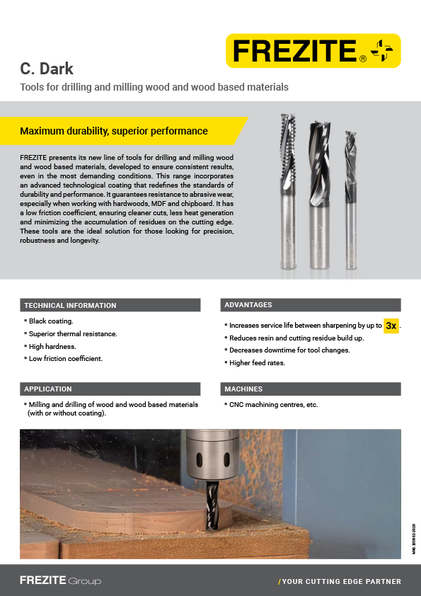 C. Dark Herramientas para taladrar y fresar madera y sus derivados